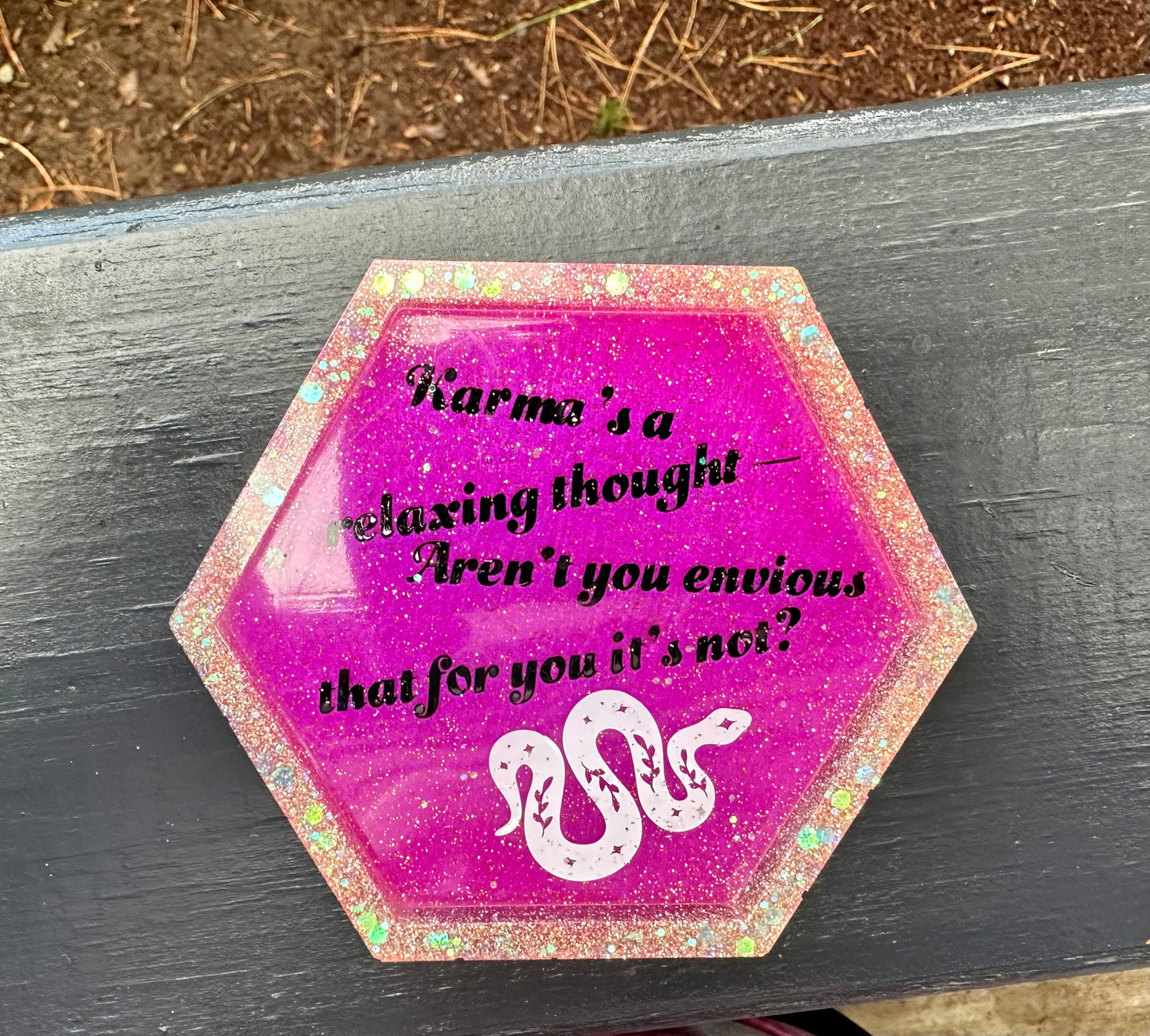 "Karma" Small Resin Tray