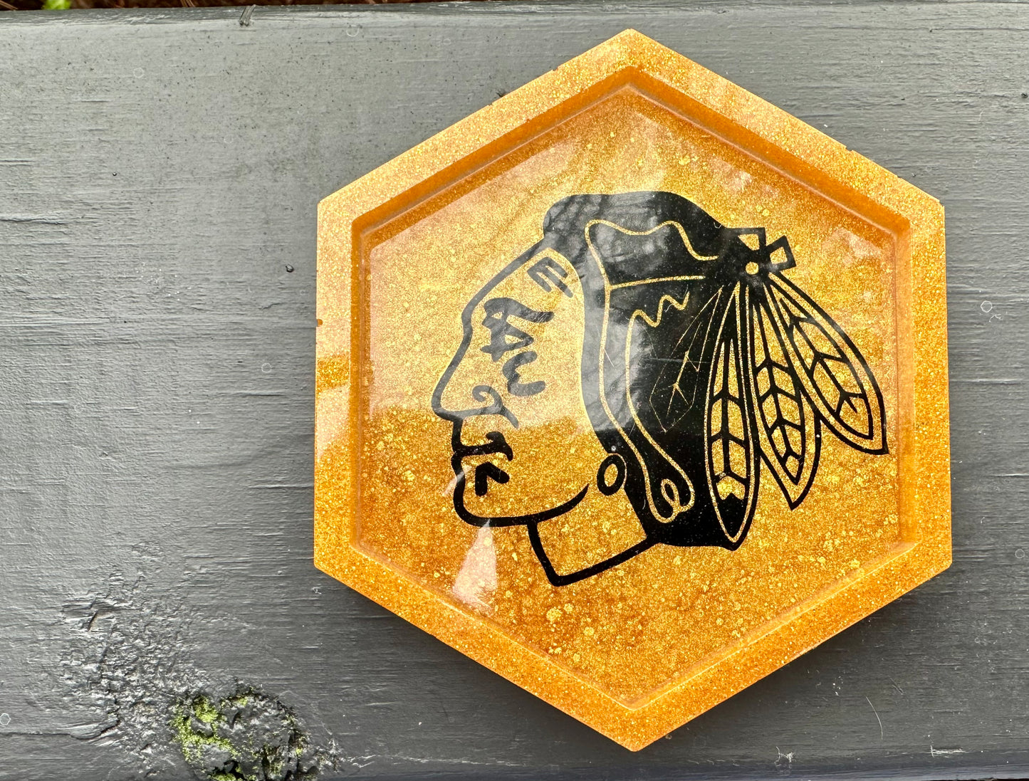 BHawks Logo Small Resin Tray