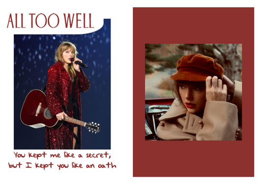 Custom Taylor Swift lyric trading card. Here's All Too Well!!