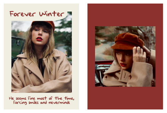 New Taylor Swift lyric trading card! Here's "Forever Winter"