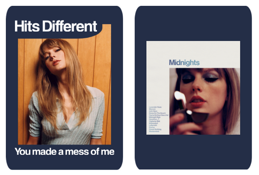 New Taylor Swift lyric trading card! Here's "Hits Different"