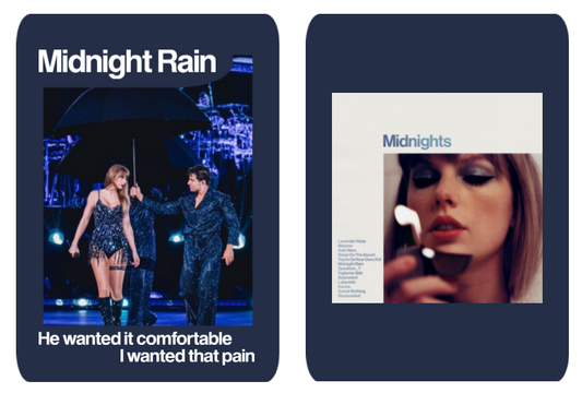 New Taylor Swift lyric trading card! Here's "Midnight Rain"