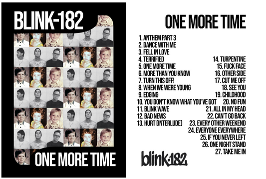 Custom Blink 182 "One More Time" trading card