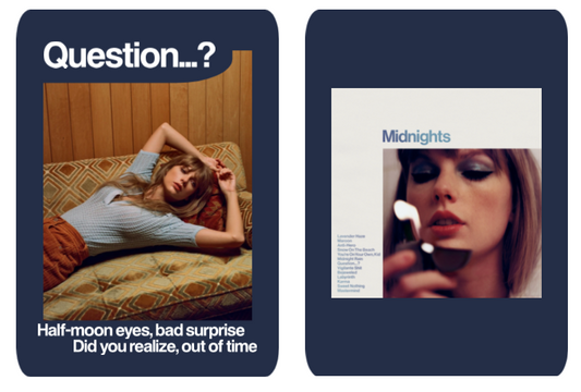 New Taylor Swift lyric trading card! Here's "Question...?"