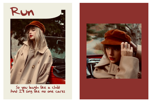 New Taylor Swift lyric trading card! Here's "Run"