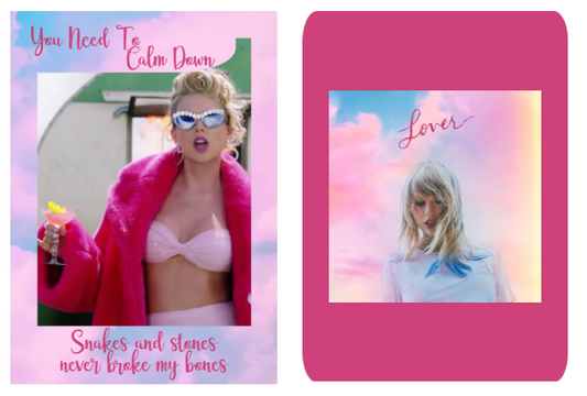 New Taylor Swift lyric trading card! Here's "You Need To Calm Down"
