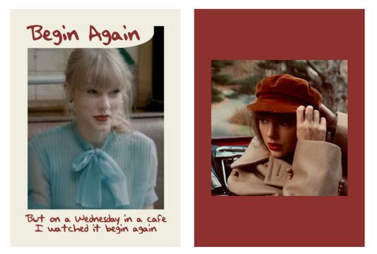 New Taylor Swift lyric trading card! Here's "Begin Again"