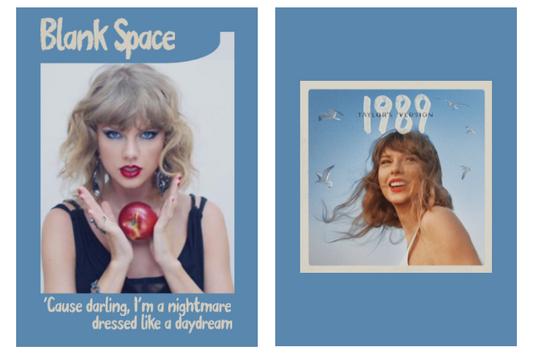 New Taylor Swift lyric trading card! Here's "Blank Space"