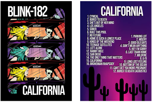 Custom Blink 182 "California" trading card