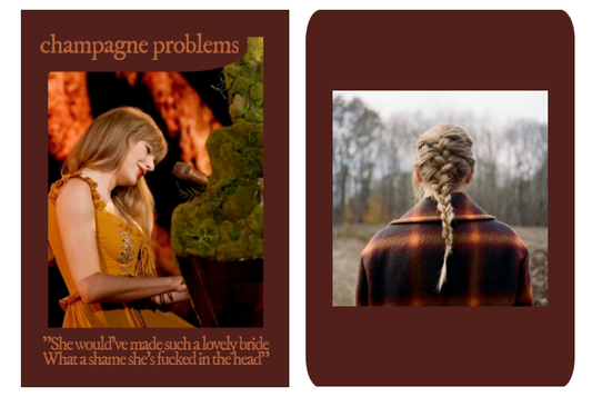 New Taylor Swift lyric trading card! Here's "champagne problems"