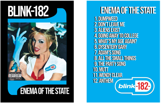 Custom Blink 182 "Enema of the State" trading card!