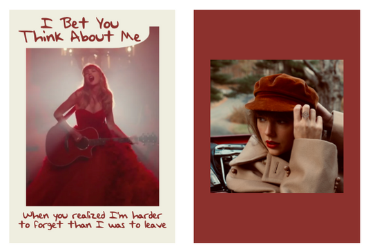 New Taylor Swift lyric trading card! Here's "I Bet You Think About Me"