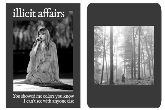 New Taylor Swift lyric trading card! Here's "illicit affairs"