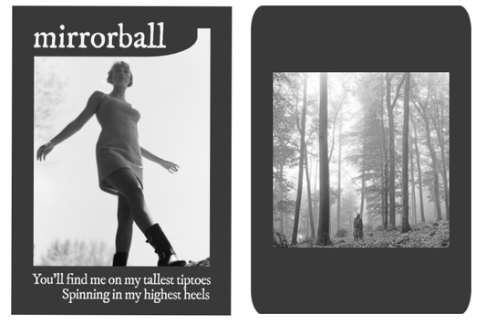 New Taylor Swift lyric trading card! Here's "mirrorball"