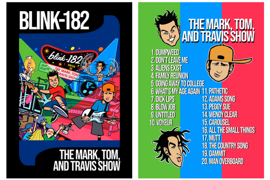 Custom Blink 182 "The Mark, Tom, and Travis Show" trading card