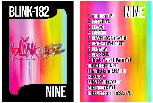 Blink 182 custom "Nine" trading card