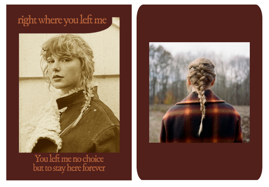 New Taylor Swift lyric trading card! Here's "Right Where You Left Me"