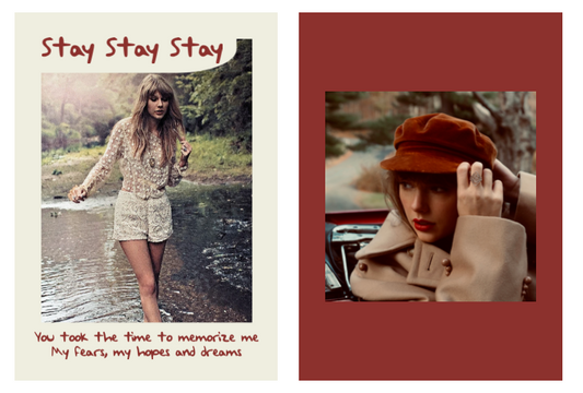 New Taylor Swift lyric trading card! Here's "Stay Stay Stay"