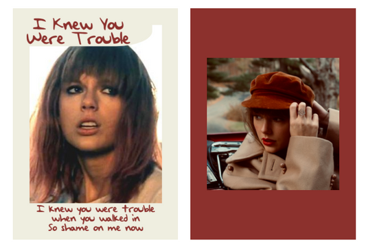 New Taylor Swift lyric trading card! Here's "I Knew You Were Trouble"