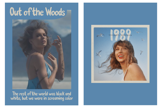 New Taylor Swift lyric trading card! Here's "Out of the Woods"