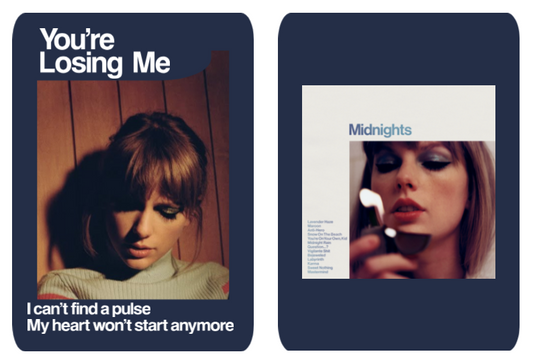 New Taylor Swift lyric trading card! Here's "You're Losing Me"