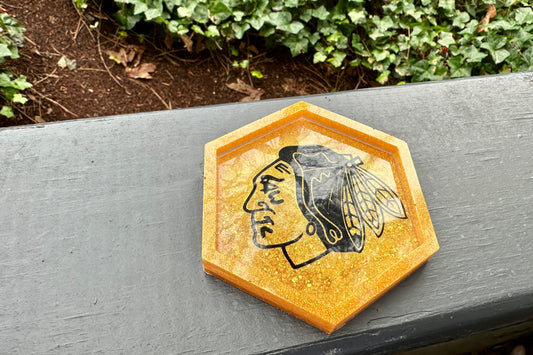 BHawks Logo Small Resin Tray