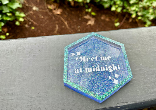 "Meet me at Midnight" Small Resin Tray 1