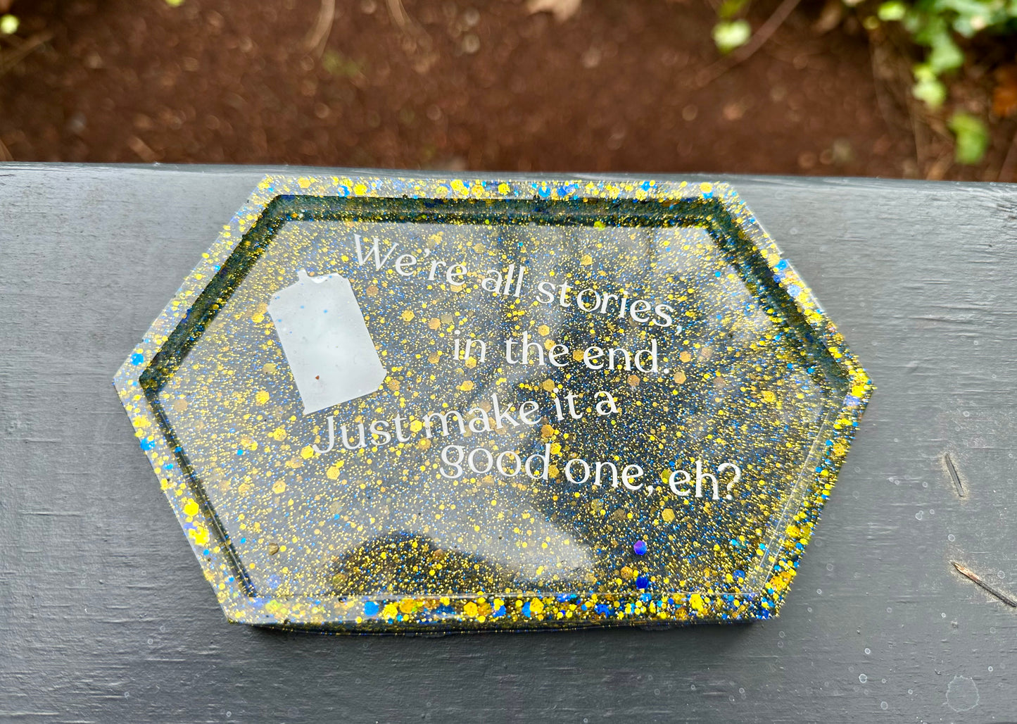 "Stories" Small Resin Tray