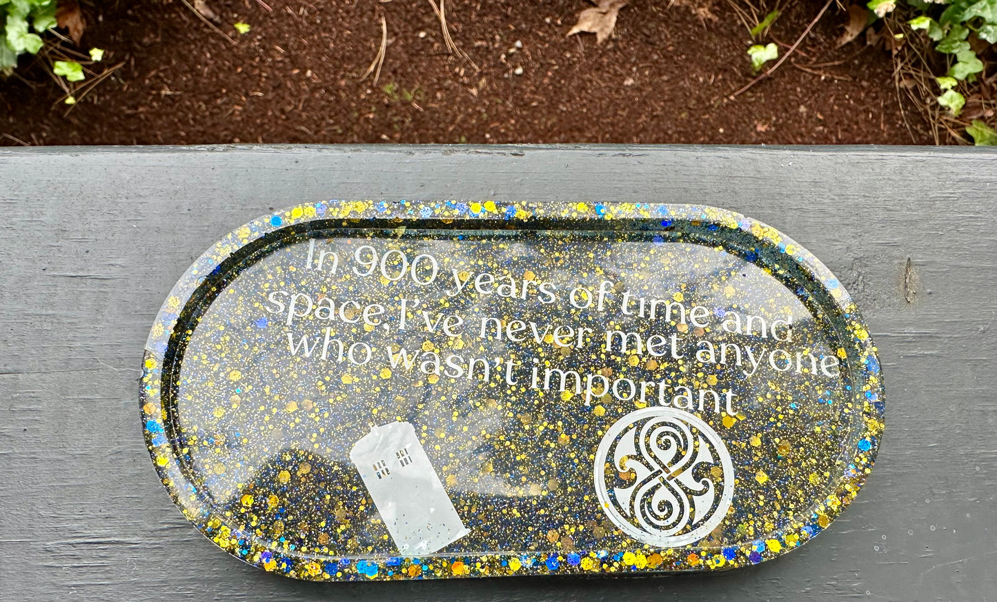 "In 900 years..." Small Resin Tray